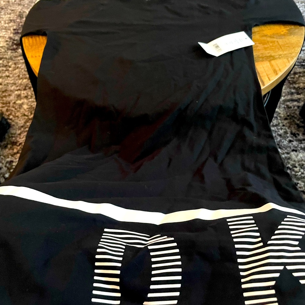 Black Calvin Klein dress.